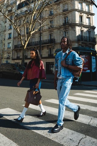 Mala de couro - Castanho