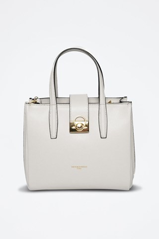 Mala en couro Frida - Branco