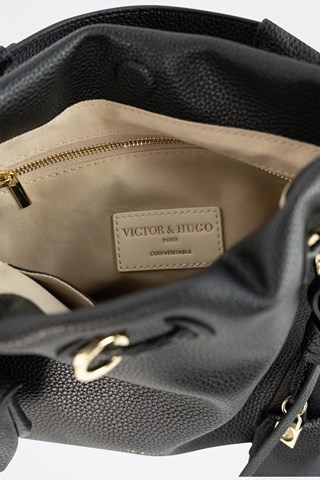 Mala em couro - Preto - Preto