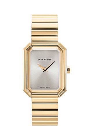 Relógio de quartzo em aço - Dourado