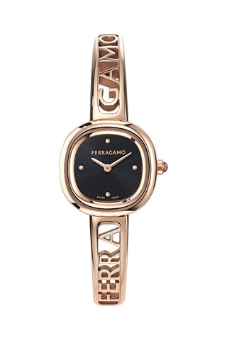 Relógio de quartzo banhado a ouro rosa