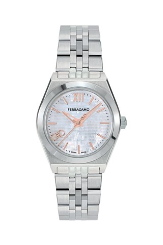 Relógio de quartzo em aço - Prateado