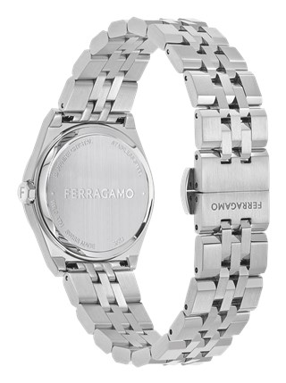 Relógio de quartzo em aço - Prateado