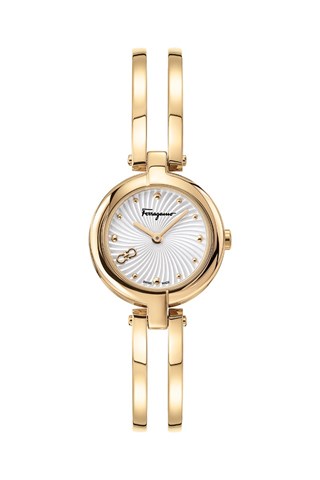 Relógio de quartzo em aço - Dourado