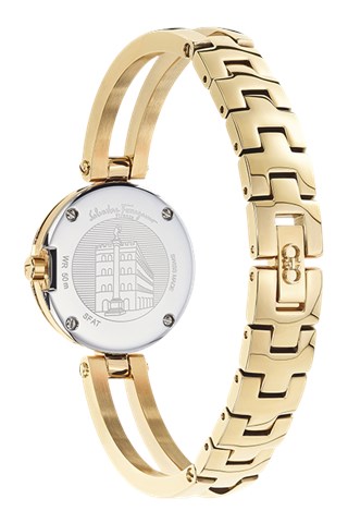 Relógio de quartzo em aço - Dourado