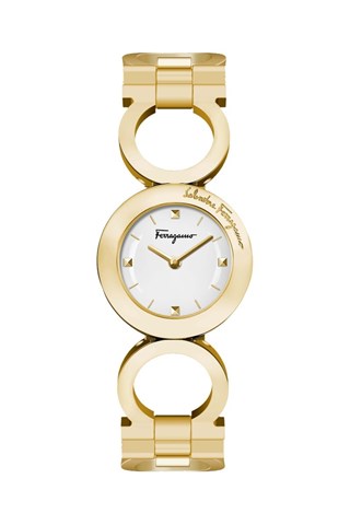 Relógio de quartzo em aço - Dourado