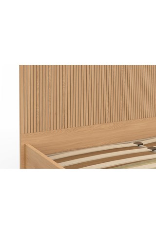 Cama com arrumação e sommier Faustine - Área de deitar 160 x 200 cm