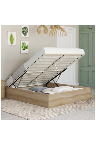 Cama com arrumação e sommier Malta - Área de deitar 160 x 200 cm