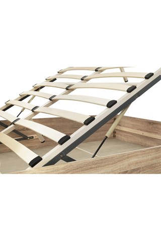 Cama com arrumação Sicilia - Imitação de madeira