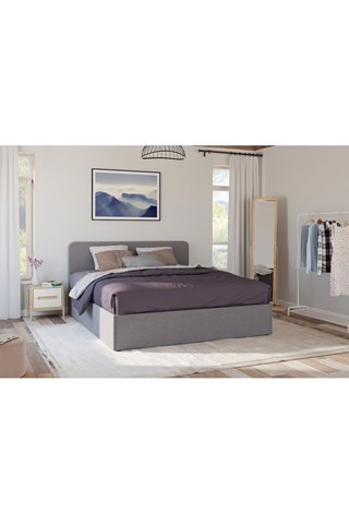 Cama com arrumação e estrado Louise Cinzento