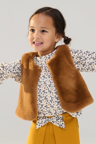 Mouwloos Vest - Bruin - Obaïbi -