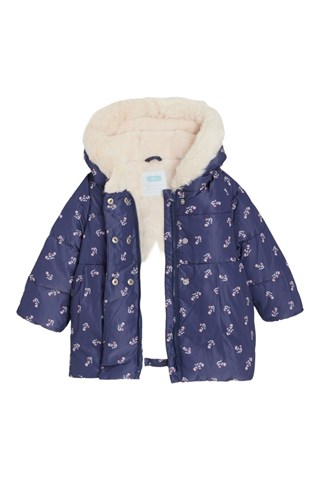 Parka met Capuchon - Marineblauw - Obaïbi -