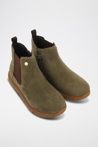 Botins em nobuck- Caqui