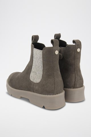 Botins em nobuck- Cinzento