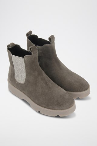 Botins em nobuck- Cinzento