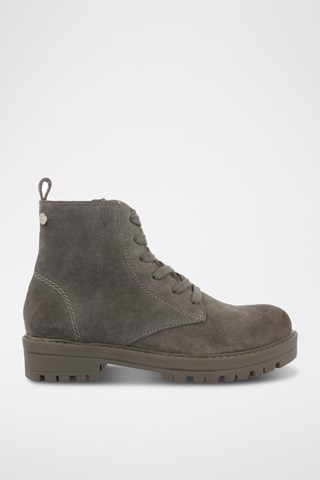 Botins em nobuck- Cinzento