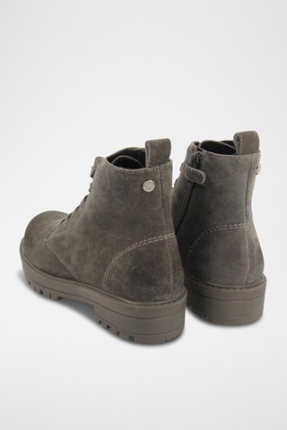Botins em nobuck- Cinzento