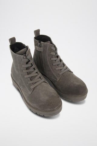 Botins em nobuck- Cinzento