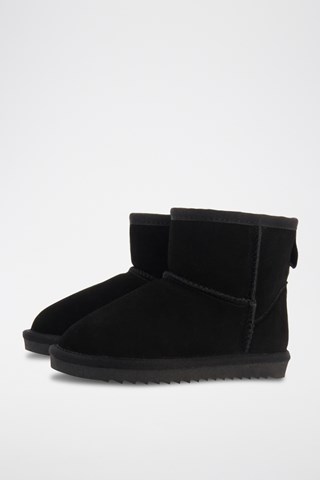 Botins forrados em nobuck- Preto