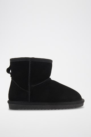 Botins forrados em nobuck- Preto