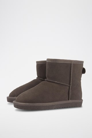 Botins forrados em nobuck- Toupeira