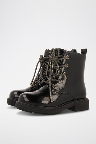 Botins envernizados- Preto