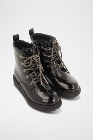 Botins envernizados- Preto