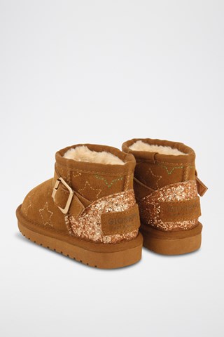 Botins forrados em nobuck- Castanho