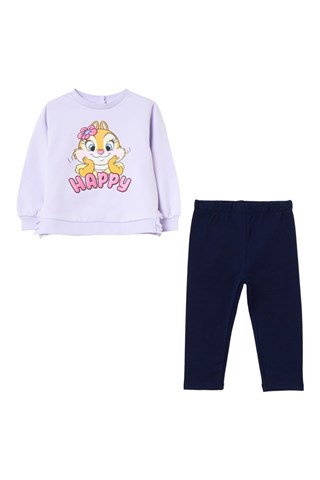 Sweat e calças - Violeta-claro e azul-marinho