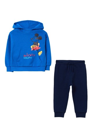 Sweat com capuz e calças de treino Mickey Disney - Azul