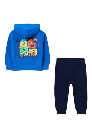 Sweat com capuz e calças de treino Mickey Disney - Azul