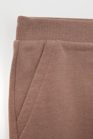 Sweat e calças em algodão biológico - Cru e castanho