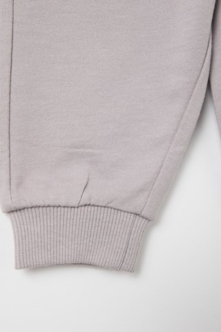 Sweat e calças em algodão biológico - Branco e cinzento