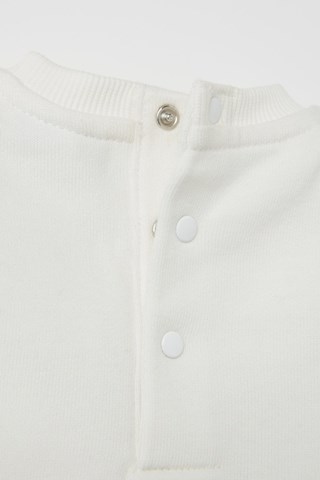 Sweat e calças de treino em algodão biológico - Branco e castanho