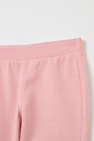 T-shirt e calças em algodão biológico - Rosa e branco