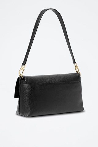 Mala de ombro em couro - Preto