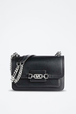 Mala a tiracolo em couro 
Preto