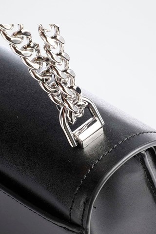 Mala a tiracolo em couro 
Preto