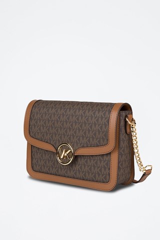 Mala a tiracolo Leida - Castanho