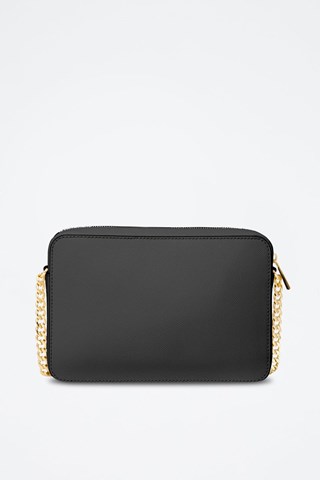 Mala a tiracolo em couro 
Preto