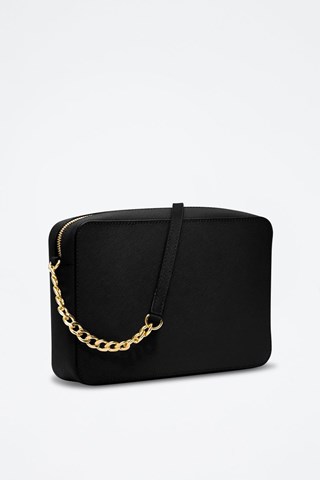 Mala a tiracolo em couro 
Preto