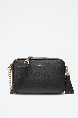 Mala a tiracolo em couro Preto