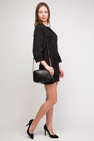 Mala a tiracolo em couro Preto