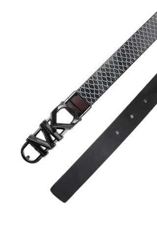 Cinto de couro - Prateado