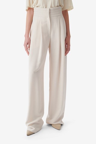 Pantalon taille haute Jeon - Ecru