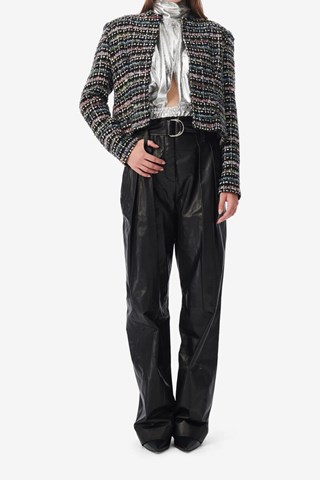 Veste en tweed Juane - Noir