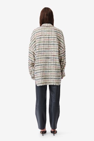 Surchemise en tweed Madita - Ecru