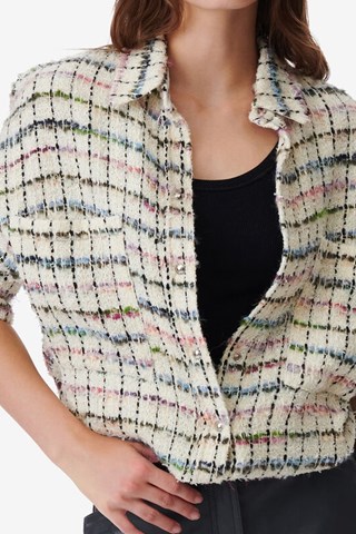 Surchemise en tweed Madita - Ecru