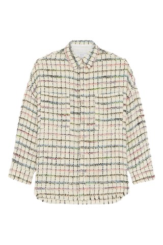 Surchemise en tweed Madita - Ecru