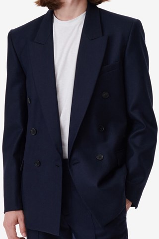 Veste en laine Jian - Bleu marine